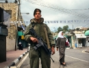 The town of Hebron under Israeli watch.